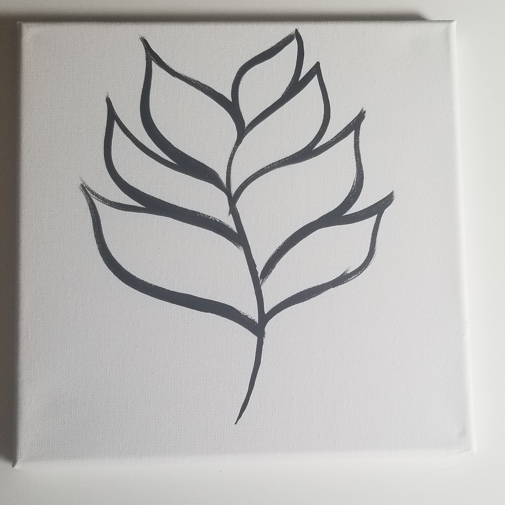 Minimalistic canvas painting